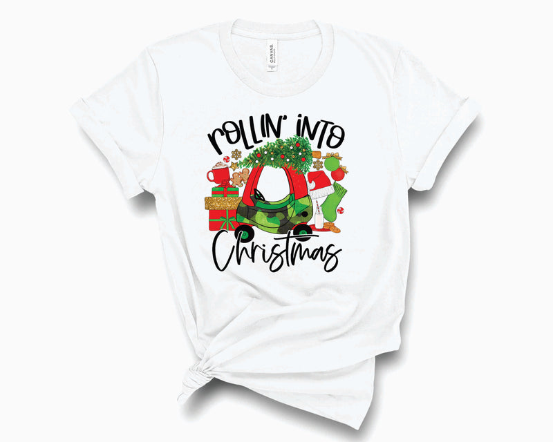 Rollin' Into Christmas Kids Car Camo- Transfer