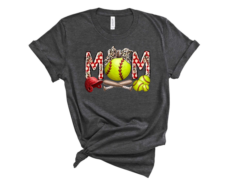Softball Mom Bow - Graphic Tee