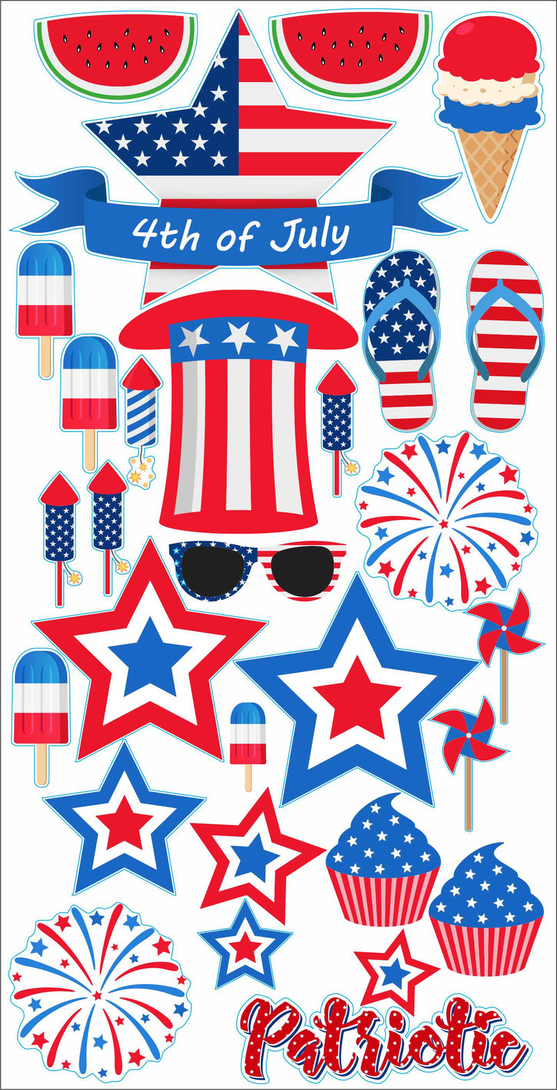 Summer Time July 4th Yard Card Pack