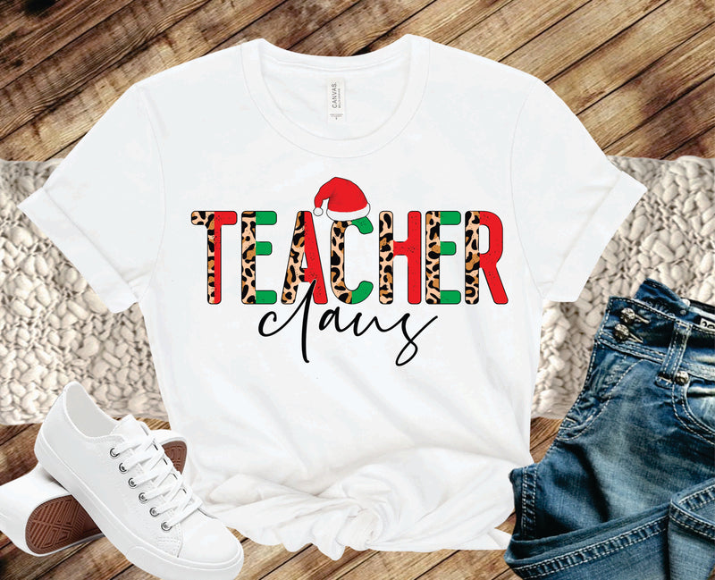 Teacher Claus Half Leopard- Transfer