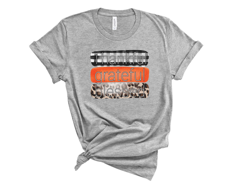 Thankful Grateful Blessed - Graphic Tee