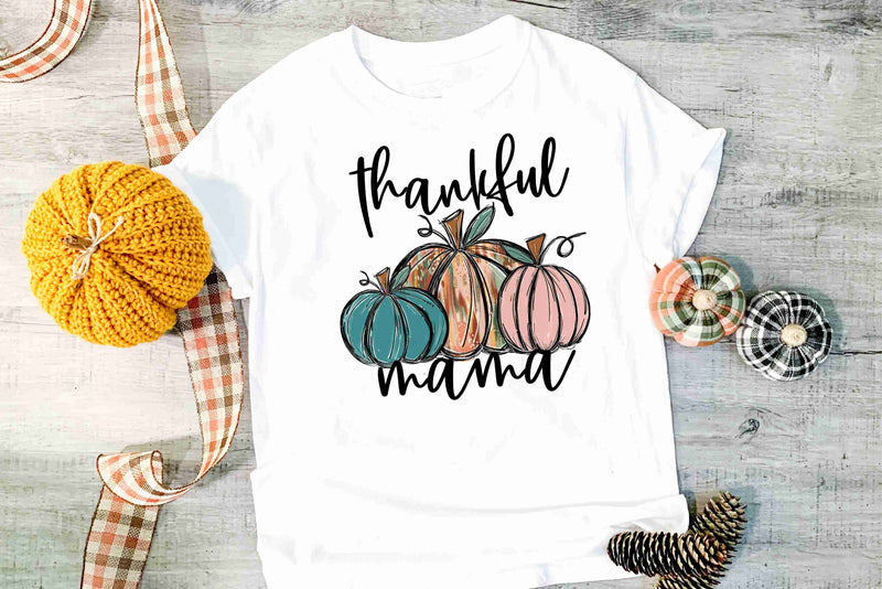 Thankful Mama pumpkins - Graphic Tee