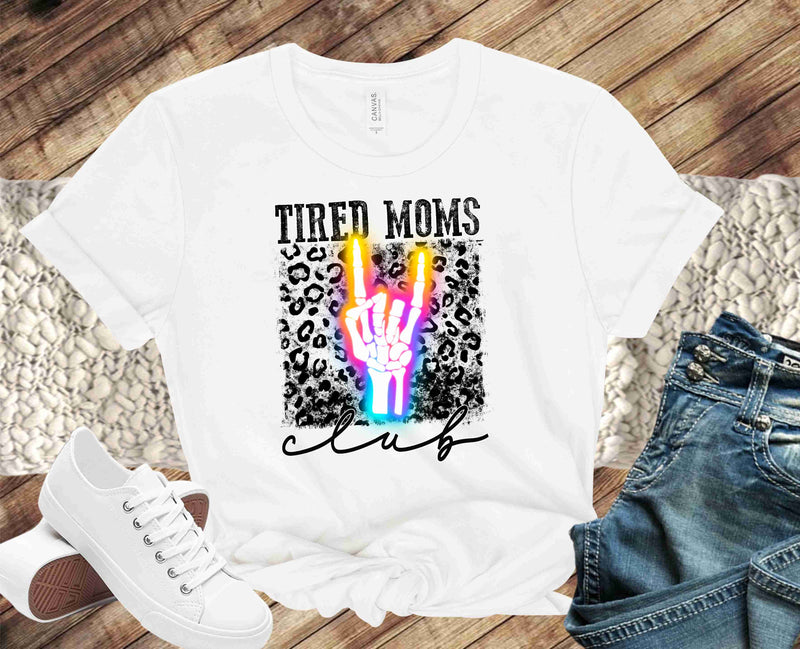 Tired Moms Club Neon - Graphic Tee
