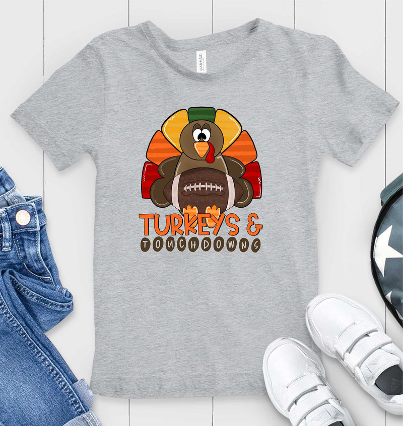 Turkey and Touchdowns - Graphic Tee