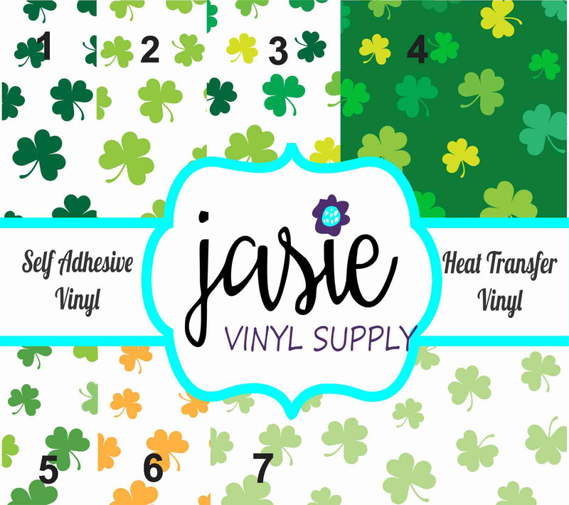 Lucky Charm Clover Printed Vinyl