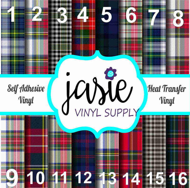 Scottish Plaid Printed Vinyl