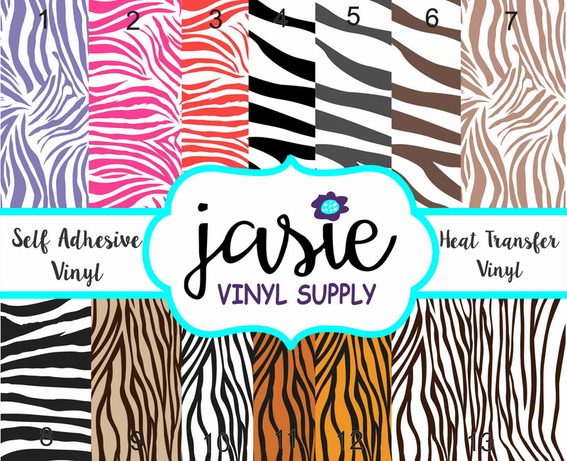 Zebra Printed Vinyl