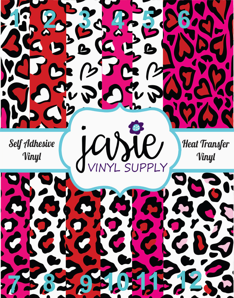 Valentine Leopard Printed Vinyl