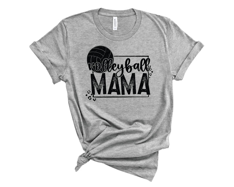 Volleyball Mama Leopard Grunge - Transfer