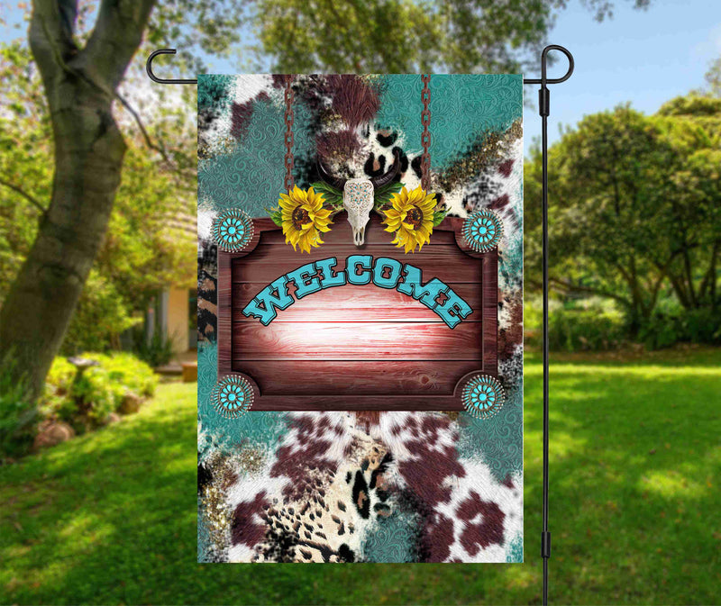 Garden Flag- Western Welcome