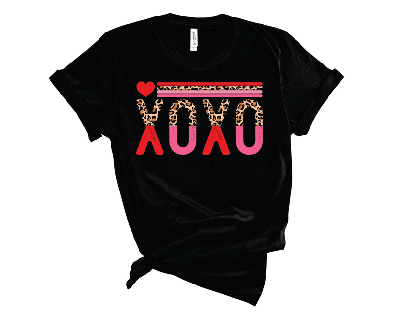 XOXO Leopard Top - Graphic Tee