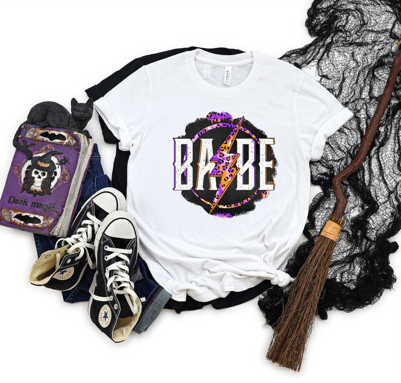 Babe Halloween Lightning Tie Dye - Transfer