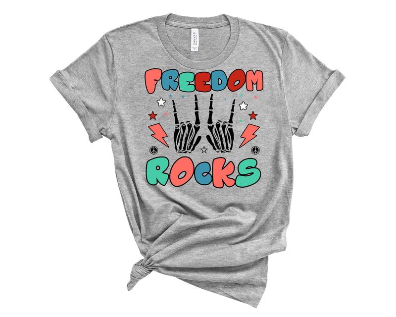 freedom rocks skelly - Graphic Tee