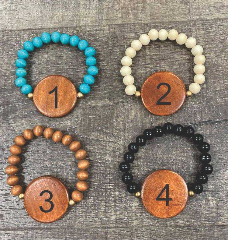 Wooden Bead Bracelet