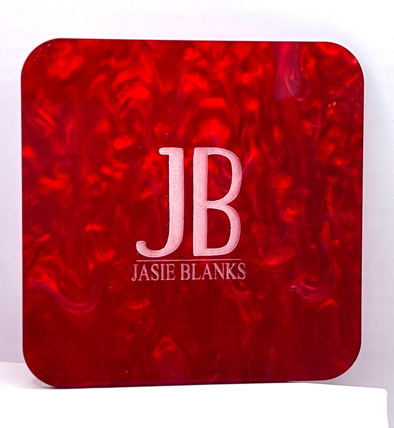 1/8" Red Pearlescent Marble Acrylic Sheet