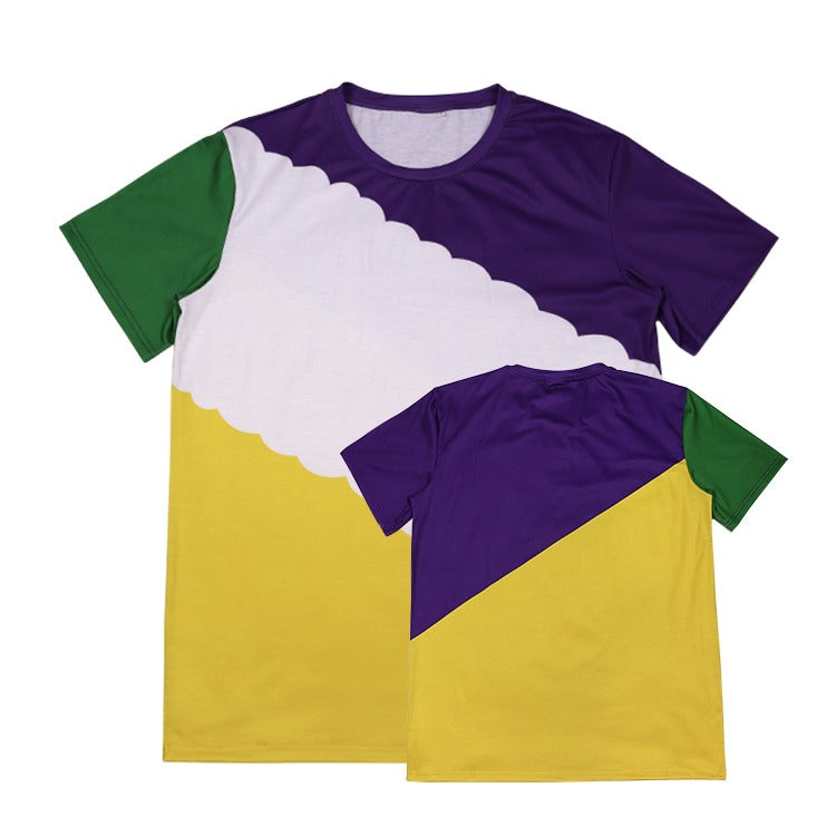 Polyester Bleach T-Shirt - Mardi Gras