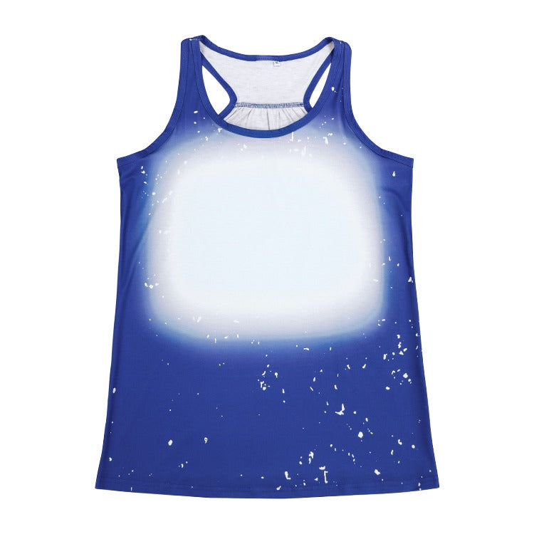 Polyester Bleach Tank Top - Navy