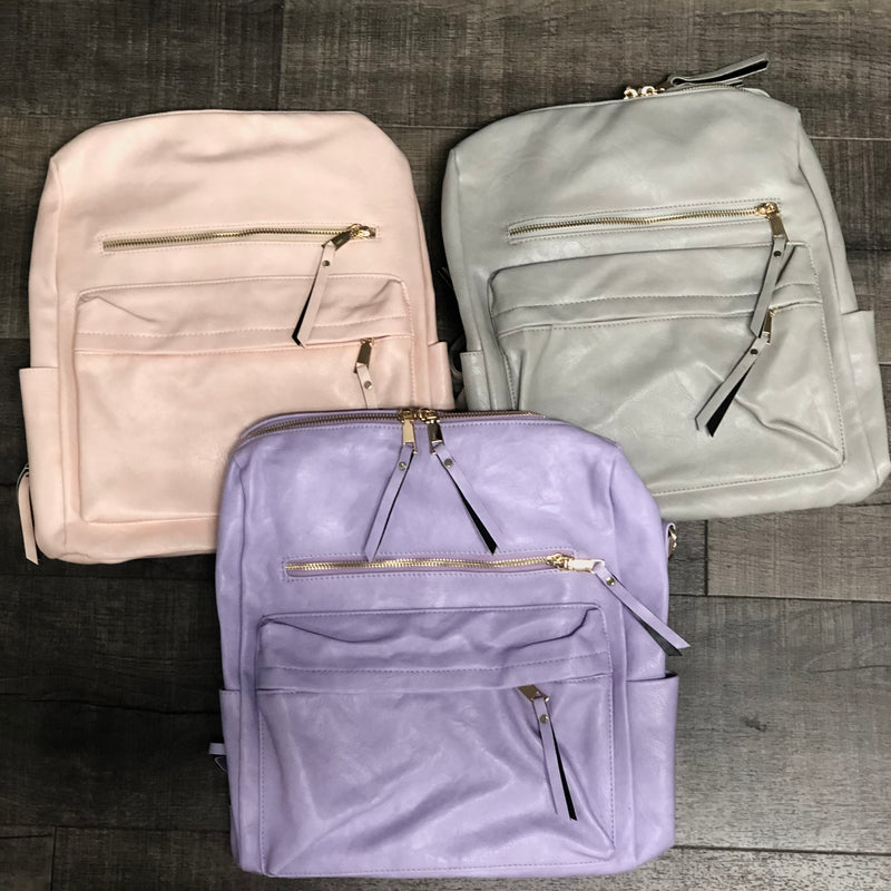 Pastel Backpack Purse