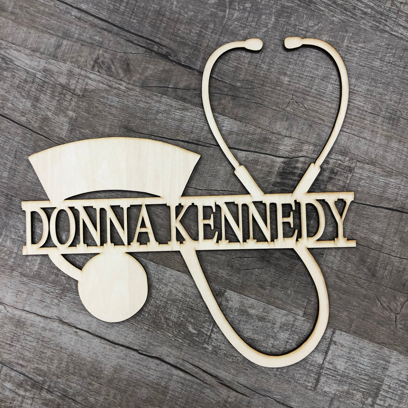 Nurse Name Door Hanger