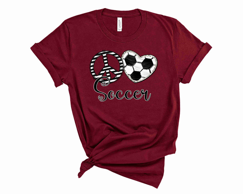 Peace Love Soccer - Graphic Tee
