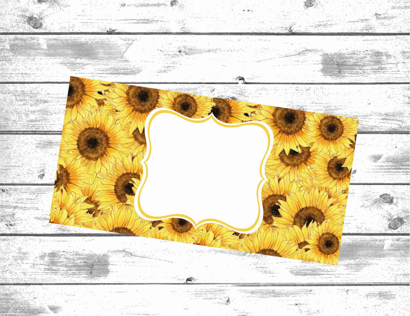 License Plate- All over Sunflower