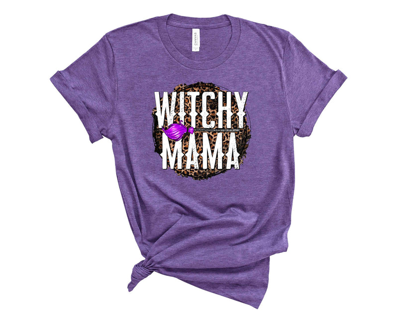witchy mama leopard circle - Transfer